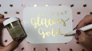 All that Glitters is Gold Embossing Tutorial [upl. by Intyrb954]