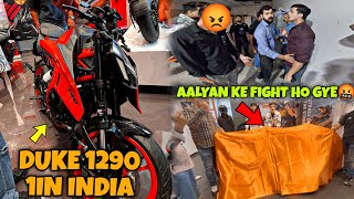 aalyanvlogs1299 Ke Fight Ho Gye🤬 Motovloggerjannustunts New Bike Duke 1290 1 In India😍 [upl. by Notnroht794]