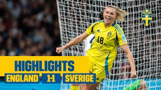 Rolfö poängräddare mot England  Highlights EnglandSverige 11 [upl. by Renzo]