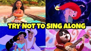 Try Not To Sing Along Disney Movies Songs Challenge If You Sing You Lose 2018 [upl. by Rotman548]