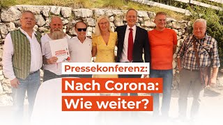 Nach Corona Wie weiter Pressekonferenz mit hochkarätigen Teilnehmern [upl. by Agnese]