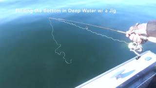 Walleye Fishing Tips  Finding Bottom with a Jig in Deep Water [upl. by Lenka851]