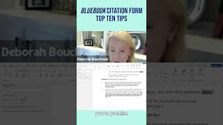 VPGs Ondemand Course BlueBook Citation Form with Deborah Bouchoux Esq [upl. by Annahvas]