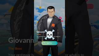 I battle Giovanni in Pokemon Go pokemon teamrockeshorts viral trending [upl. by Zoarah924]