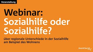 Webinar Sozialhilfe oder Sozialhilfe [upl. by Karin]