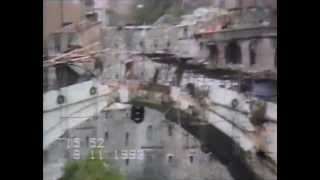 Mostar bridge falls down [upl. by Akcinat586]