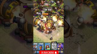 Barbarian king vs giant ball  Clash Of Clans  coc clashofclans gaming shorts [upl. by Walt]