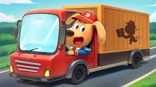 Police Delivers Packages  Sheriff Labrador Police Cartoon  Kids Cartoons  BabyBus TV [upl. by Hako]