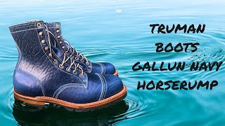 Truman UPLAND Boots in GALLUN’S NAVY HORSERUMP [upl. by Hospers]