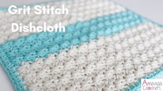 Grit Stitch Dishcloth Dishcloth Series [upl. by Rossy]