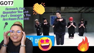 GOT7 Teenager amp You Are Dance Practice  Teenager Firework Remember You amp Face Live Perf [upl. by Zurc]