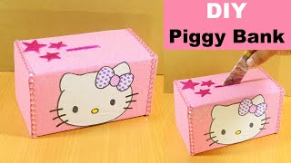 How to Make Piggy Bank at Home  DIY Easy Piggy Bank  Amazing Piggy Bank Craft Idea [upl. by Kelley]