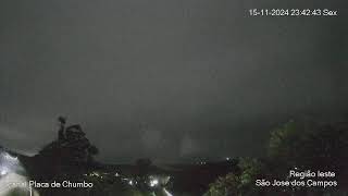 Céu de São José dos Campos Carvalho Pinto Airton Sennasempre com chuvas ao vivo e meteoros [upl. by Eiliab718]