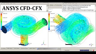 ANSYS CFXCFD ICEM  Fluid Mixing Analysis in Static Mixer  CFX Pre amp Post  Flow parameters  GRS [upl. by Sivek452]