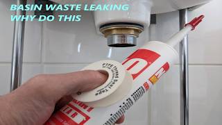 Basin Waste Replacement Leak Free Installation [upl. by Abad]