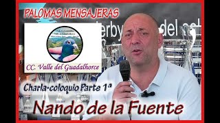 PALOMAS MENSAJERAS NANDO de la FUENTE Charla CC Valle del Guadalhorce Parte 1 [upl. by Hearsh586]