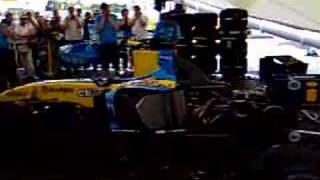 F1 RENAULT TEAM amp CAR AT GOODWOOD FESTIVAL OF SPEED 2006 [upl. by Ahsiekram]