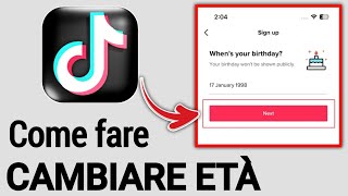 Come cambiare la tua età su TikTok 2024  Cambia la data di nascita su TikTok [upl. by Fadas]