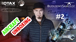 BudujemySamolotpl  Unboxing Aircraft  Faston Rotax  Subtitles EN We Build KIT Plane 2 [upl. by Barbabra]