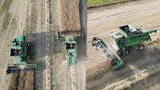 RAPSERNTE 2018 mit 2x JOHN DEERE T660i [upl. by Thompson]