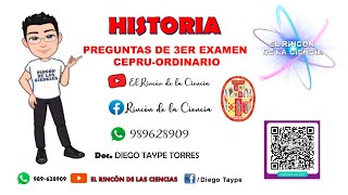 📢3º EXAMEN CEPRU ORDINARIO 2023  HISTORIAPERIODO COLONIAL PERUANO👨‍🏫 [upl. by Frederik]