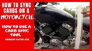 HOW TO SYNC CARBS ON A MOTORCYCLE  HOW TO USE A CARB SYNC TOOL  CRUISER MOTORCYCLE MODS [upl. by Virginie393]