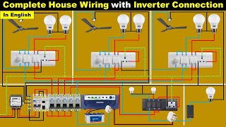 Complete House Wiring with inverter connection for all Room  House Wiring TheElectricalGuy [upl. by Williamsen]