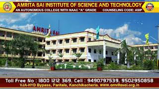 Amrita Sai Institute of Science amp Technology  Paritala  2021 [upl. by Armahs]