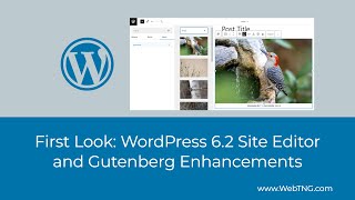 First Look WordPress 6 2 Site Editor and Gutenberg Enhancements [upl. by Riella953]