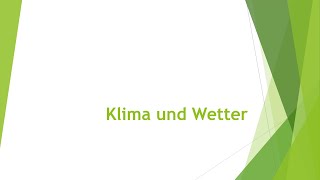 Geographie Klima und Wetter [upl. by Kenlee729]