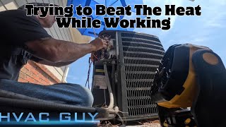 Head Pressures Before And After Water Washing hvacguy hvaclife [upl. by Fred]