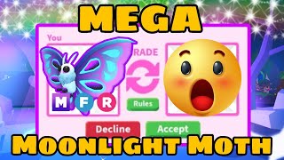 Trading The New Mega Moonlight Moth In Adopt Me 💫💜 [upl. by Ranna]