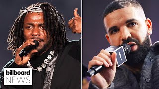 Drake Seemingly Responds to Kendrick Lamars Diss In quotLike Thatquot  Billboard News [upl. by Ikila432]