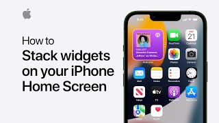 How to stack widgets on your iPhone Home Screen  Apple Support [upl. by Waddington333]