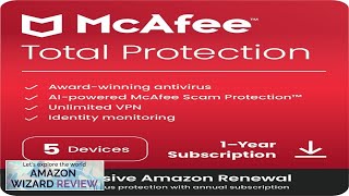 McAfee Total Protection 2024 5 Device Cybersecurity Software Includes Antivirus Review [upl. by Vasiliu]