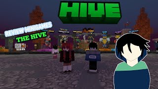 REVIEW MINIGAMES SERVER THE HIVE  MINECRAFT PE [upl. by Nivlac]