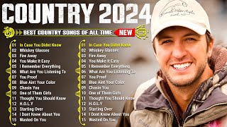 Top Country Songs 2024  Luke Bryan Jason Aldean Luke Combs Chris Stapleton Kane BrownLee Brice [upl. by Kevon407]