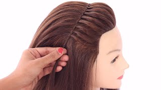 4 glamorize hairstyle for everyday  ponytail hairstyle  open hairstyle for girls  cute hairstyle [upl. by Nylave]