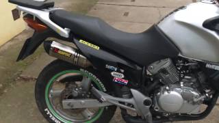 Honda Varadero 125 sound Akrapovic [upl. by Aleil]