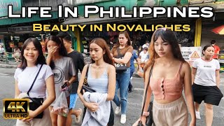 A Lovely Walk at The Busiest Area in Novaliches Quezon City Metro Manila Philippines 4K 🇵🇭 [upl. by Keeley]