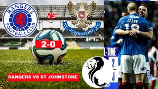 Rangers vs St Johnstone 20 Live Stream Scottish Premiership Football Match Score 2024 Highlights [upl. by Rogergcam]