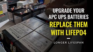 Upgrade APC UPS With LIFEPO4 Batteries [upl. by Bascio]