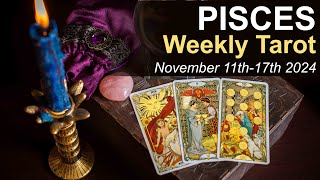 PISCES WEEKLY TAROT READING quotA BREAKTHROUGH IS AT HANDquot November 11th17th 2024 weeklytarotreading [upl. by Yssirhc858]