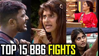 Top 15 Fights in Bigg Boss 6 House  தரமான சண்டைகள்  Tamil  Rakesh amp Jeni [upl. by Esinev]