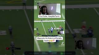 Mascots Vs Kids NFL Football 🏈😂reaction video is OUT NOW HarpBeTurnt youtube nfl football [upl. by Boru]