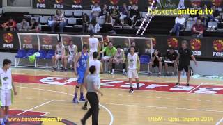 U16M  Cadete REAL MADRID vs UNICAJA Semifinal CptoEspaña 2014 BasketCanteratv [upl. by Rosaline]