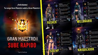 5 COMBINACIONES DE HABILIDADES PARA SUBIR MAESTRO  DECLASIFICATORIA FREE FIRE [upl. by Lundell]