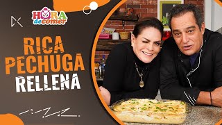 Rica PECHUGA RELLENA con Mara Patricia Castañeda😋  Omar Fierro [upl. by Castorina11]