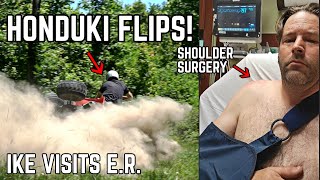 80 MPH ATV Crash  Rush to Hospital Surgery Bruised Ribs Torn Knee [upl. by Ivek]