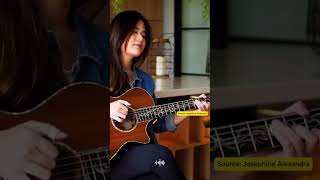 Beggin Maneskin Fingerstyle guitar cover by Josephine Alexandra cover shortvideo [upl. by Ikim32]